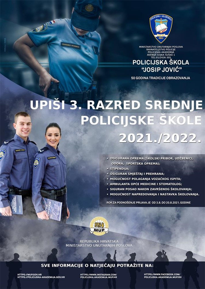 plakat policijska skola
